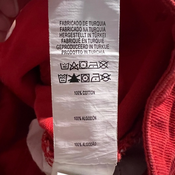 EUC Primark Red Raw Hem Cropped Jeans - Picture 6 of 8